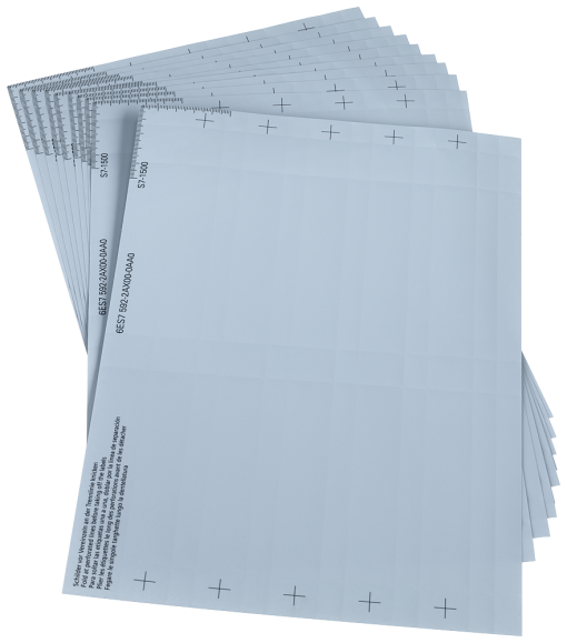 SIMATIC S71500 Labeling sheets Al gray For 35 mm modules PU 10