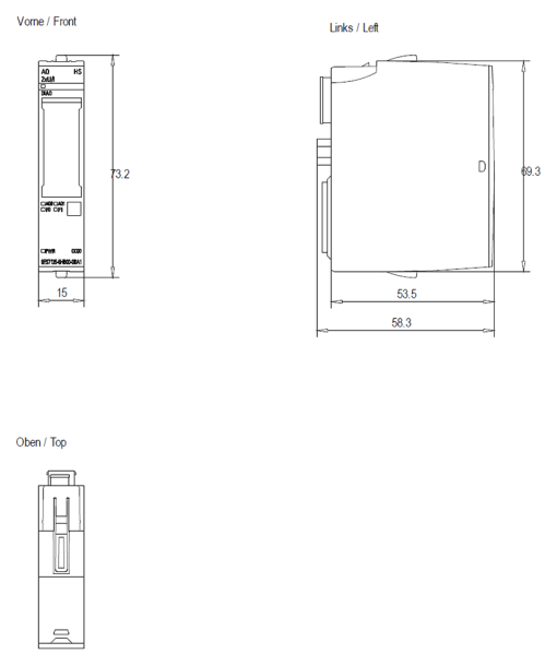 SIMATIC ET 200SP AQ 2xUI HS