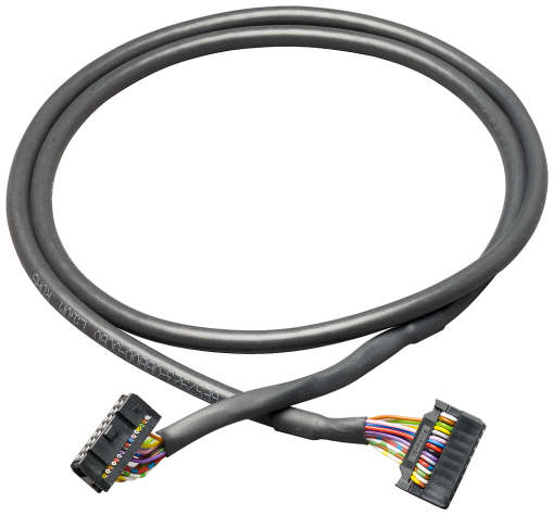 Round cable 16pin assembled unshielded 16pin 2 m
