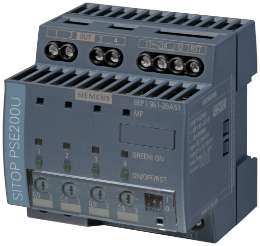SITOP PSE200U selectivity module 24 V DC4 x 053A w common signaling contact