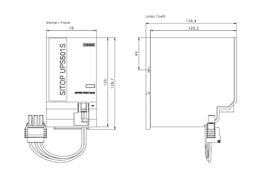 Expansion module SITOP UPS501S 5 kW for UPS500S 25 kW and 5 kW