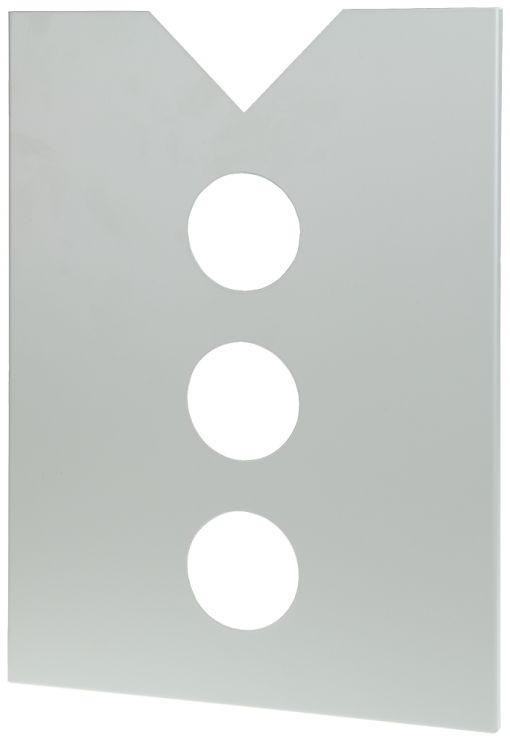 Circuit diagram pocket made of sheet steel