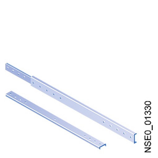 Telescopic rails D600 consisting of 2 units