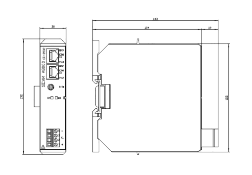 CI8532 module is a Ethernet communication interface module for remote IOs o