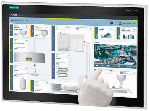 SIMATIC IPC IFP2200 INOX 22 multitouch Ethernet stainless steel front