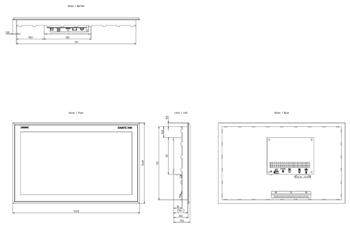 SIMATIC IPC IFP2200 INOX 22 multitouch Ethernet stainless steel front