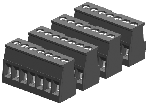 SIMATIC S71200 Tinplated joint block 7 pins pushin PU 4