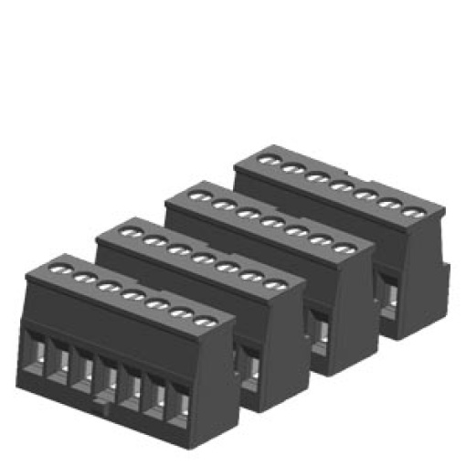 SIMATIC S71200 Tinplated joint block 7 pins keyed left pushin PU 4