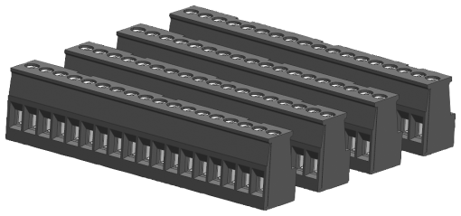SIMATIC S71200 Tinplated joint block 18 pins pushin PU 4