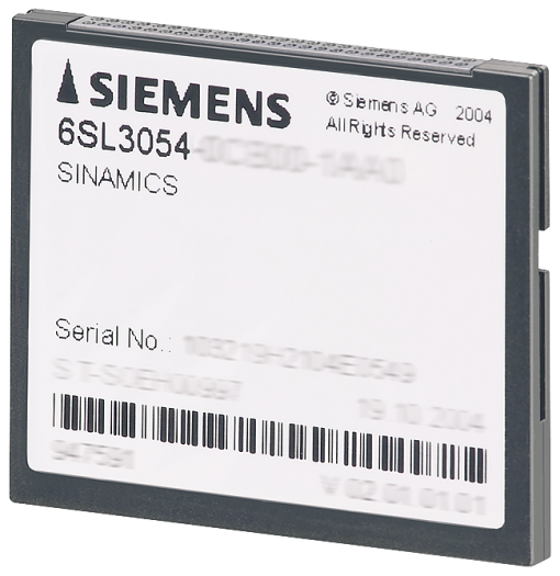 SINAMICS S120 CompactFlash card without performance expansion incl licensing