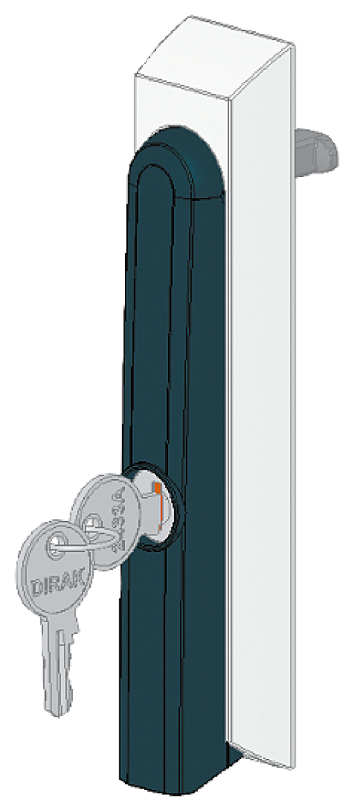SIVACON S4 rotary handle flat cylinder