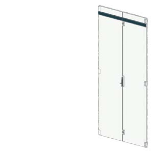 SIVACON S4 double door IP40 rotary handle for profile cylinder W 1000 mm