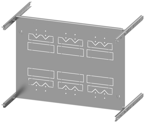 SIVACON S4 mounting panel 3VL4 up to 400 A 3pole fixedmounted plugin soc
