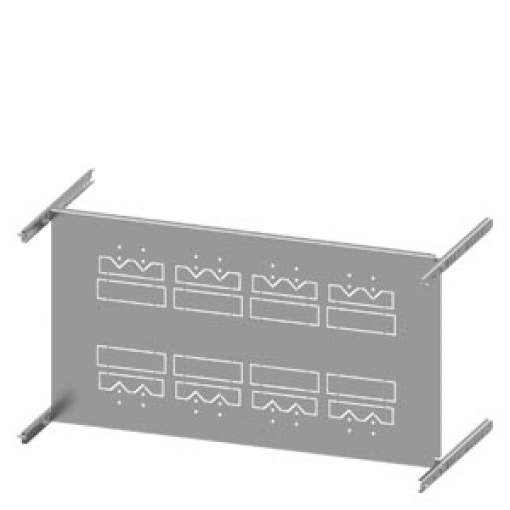SIVACON S4 mounting panel 3VL4 up to 400 A 3pole fixed plugin withdrawab