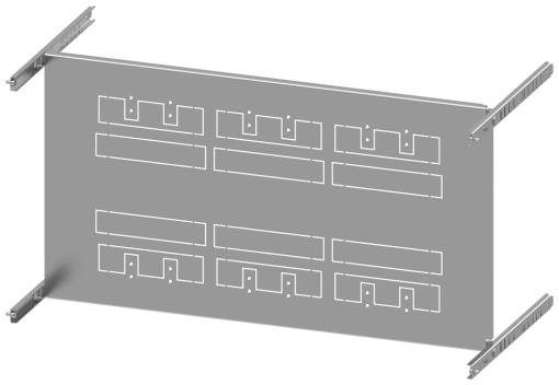SIVACON S4 mounting panel 3VL5 up to 630 A 3pole fixedmounted plugin soc