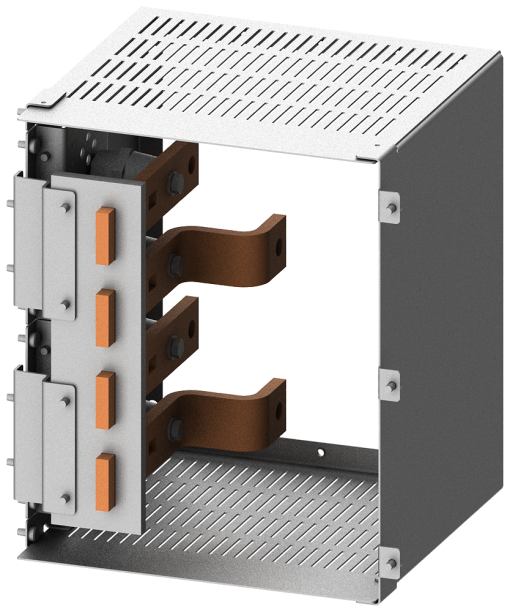 SIVACON S4 cable connection rear switch 3VL5 up to 630 A 4pole H 350 mm