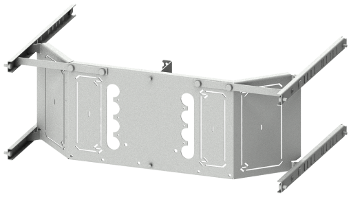 SIVACON S4 mounting panel 3VL2 and 3VL3 4pole fixedmounted through compart