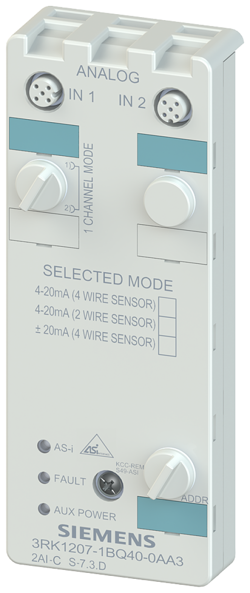 ASI compact module IP67 analog number format S7 2x input M12 420 mA wi
