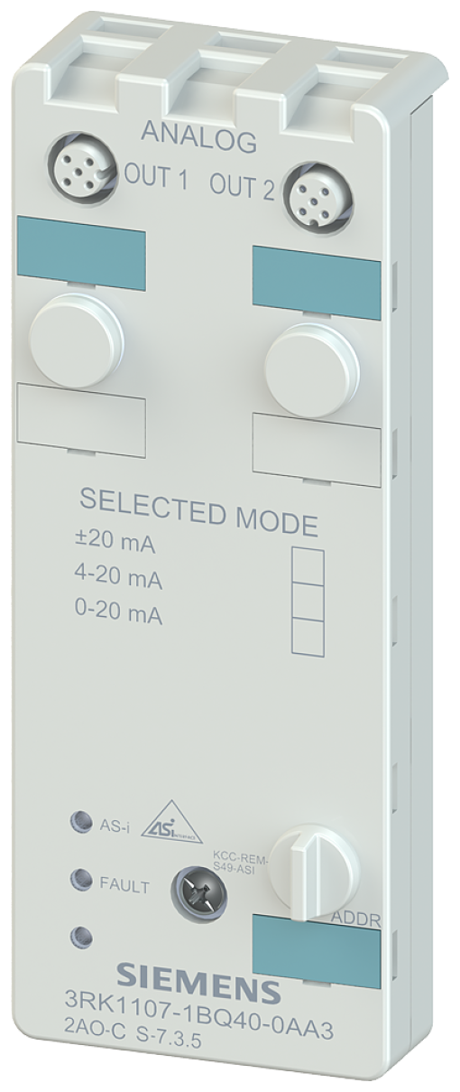 ASI compact module IP67 analog number format S7 2x1 output M12 420 mA 