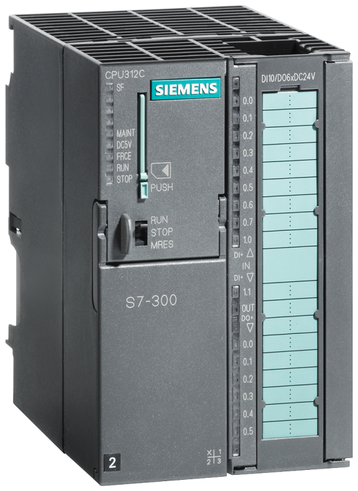 SIPLUS S7300 CPU 312C 10DI  6DQ 64 KB 25  70 C with conformal coatin