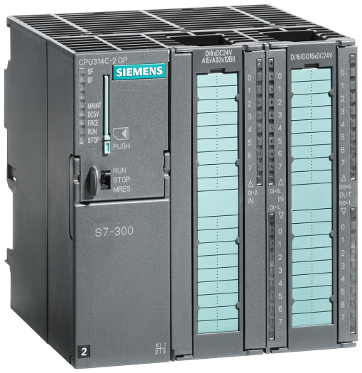 SIPLUS S7300 CPU 314C2 DP 24DI  16DQ  5AI  2AQ 192 KB EN 50155 T1 Cat 1