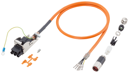 Power cable preassembled 4x 152x15 C SPEEDCONNECT connector Sz 1 SIN