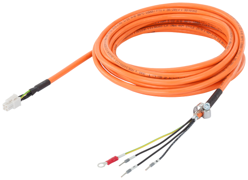 Prefabricated power cable at V90 230 V FS A B C D 1kW