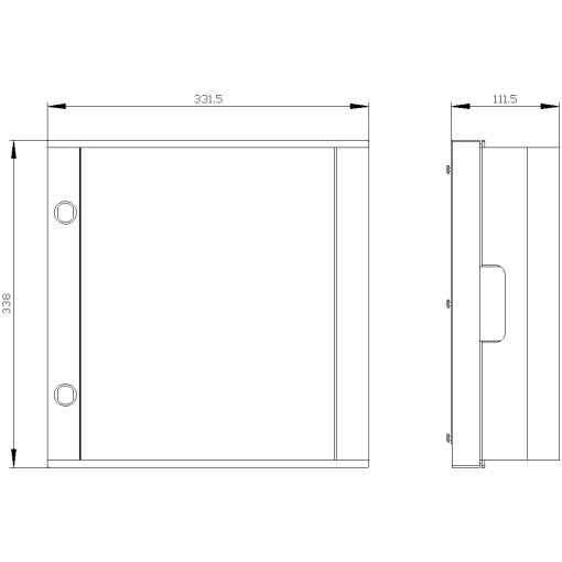 Protective cover IP54 hood lock with standard key