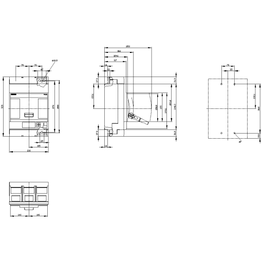 circuit breaker 3VA2 IEC frame 1000 breaking capacity class C Icu110kA  415