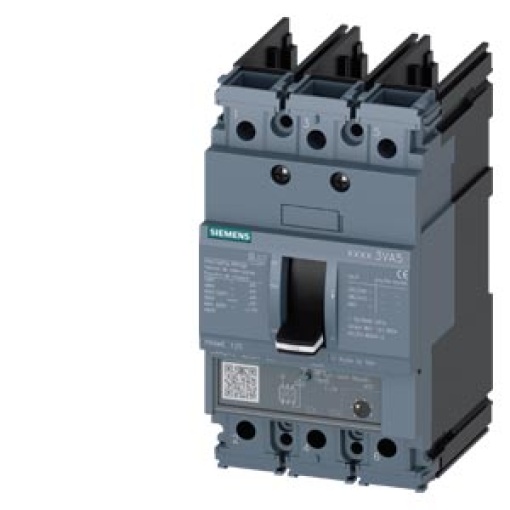 Circuit breaker 3VA5 UL frame 125 breaking capacity class H 65 kA  480 V 3pole