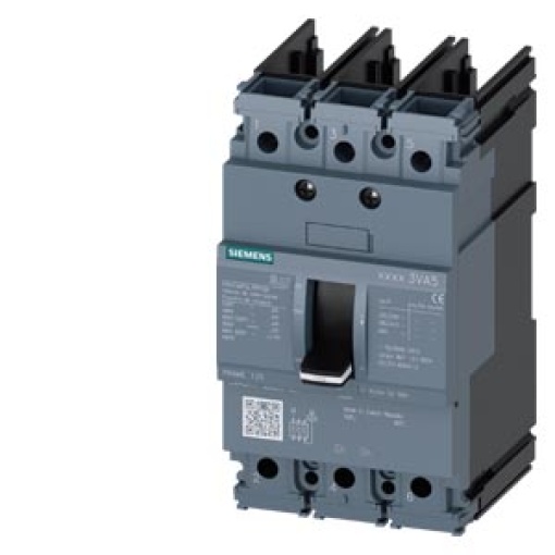 Circuit breaker 3VA5 UL frame 125 breaking capacity class S 25 kA  480 V 3pole