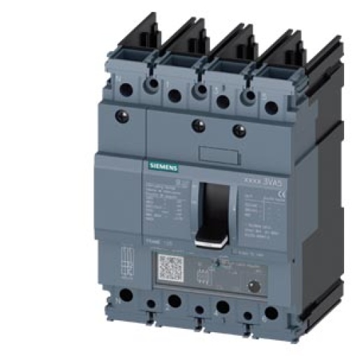 Circuit breaker 3VA5 UL frame 125 breaking capacity class H 65 kA  480 V 4pole