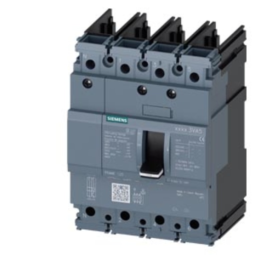 Circuit breaker 3VA5 UL frame 125 breaking capacity class M 35 kA  480 V 4pole