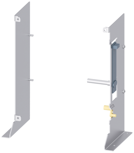 Support for mounting the circuit breaker feet  extended