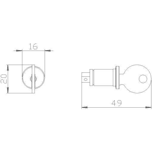Cylinder lock lock number 3