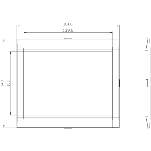 Cover frame 1396x 1008 mm WxH accessory for circuit breaker 4pole