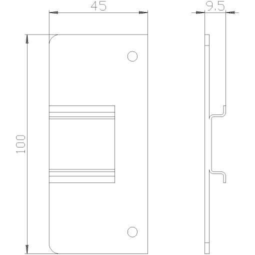 Extended DIN rail for NPE terminal