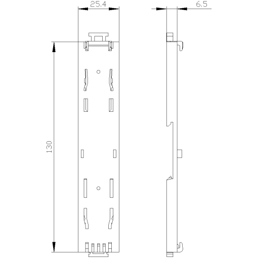 DINrail adapter accessory for 3VA11 1P
