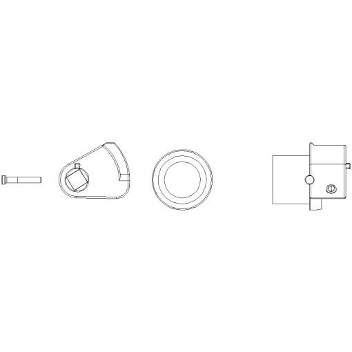 cylinder lock adapter accessory for withdrawable unit