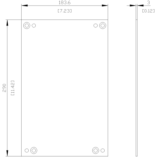 rear interlock mounting plate accessory for 3VA51