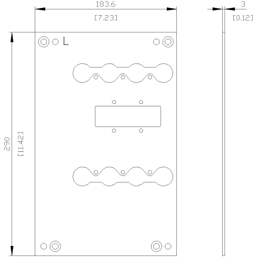 rear interlock mounting plate accessory for 3VA52