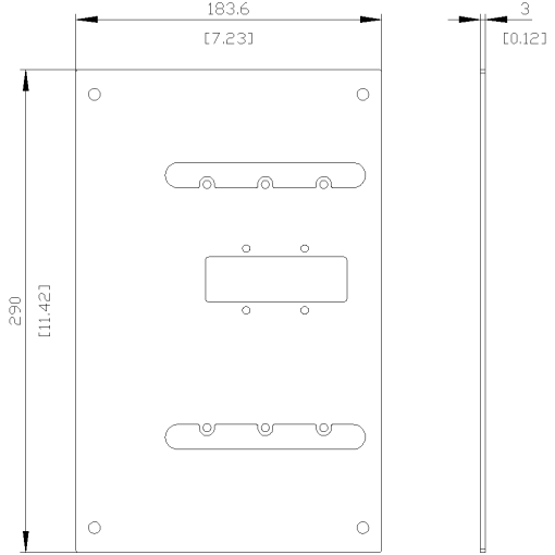 rear interlock mounting plate accessory for 3VA6162