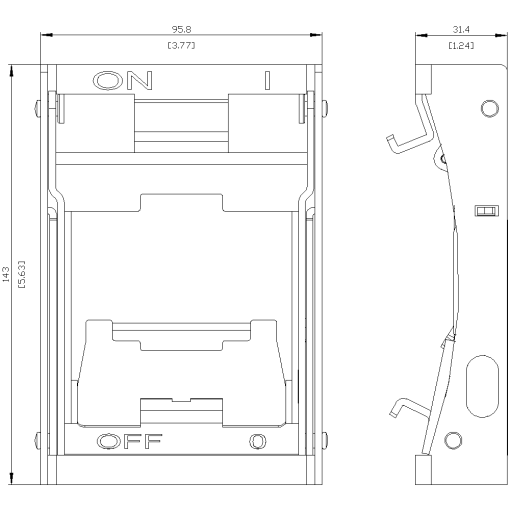 handle blocking device accessory for 3VA556566