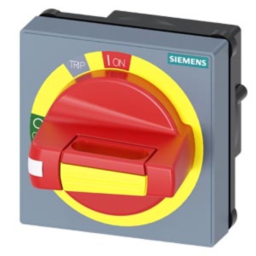Handle with masking plate EMERGENCY STOP with tolerance compensation accesso