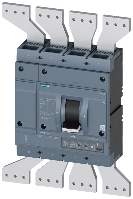 circuit breaker 3VA2 IEC frame 1250 breaking capacity class  H Icu85kA  415