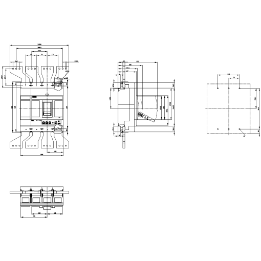 circuit breaker 3VA2 IEC frame 1250 breaking capacity class  M Icu55kA  415