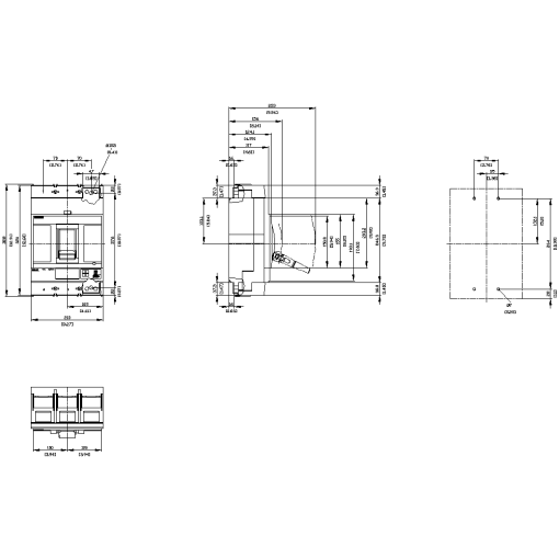 Circuit breaker 3VA6 UL frame 1000 breaking capacity class M 35kA  480V 3
