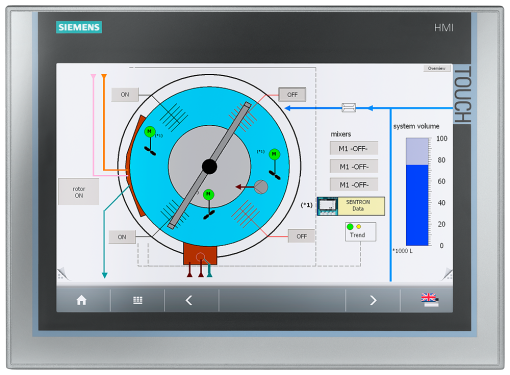 SIPLUS HMI TP1200 Comfort With conformal coating based on 6AV21240MC010AX0