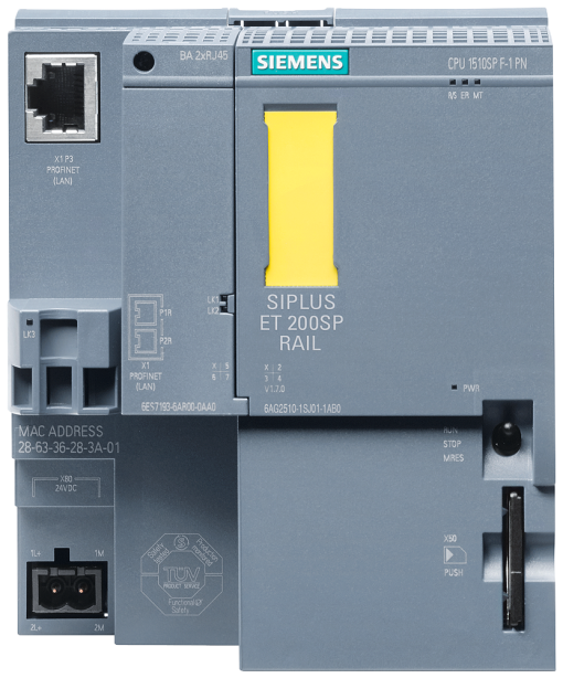 SIPLUS ET 200SP CPU 1510SP F1 PN OT1 RAIL with conformal coating based on 6E