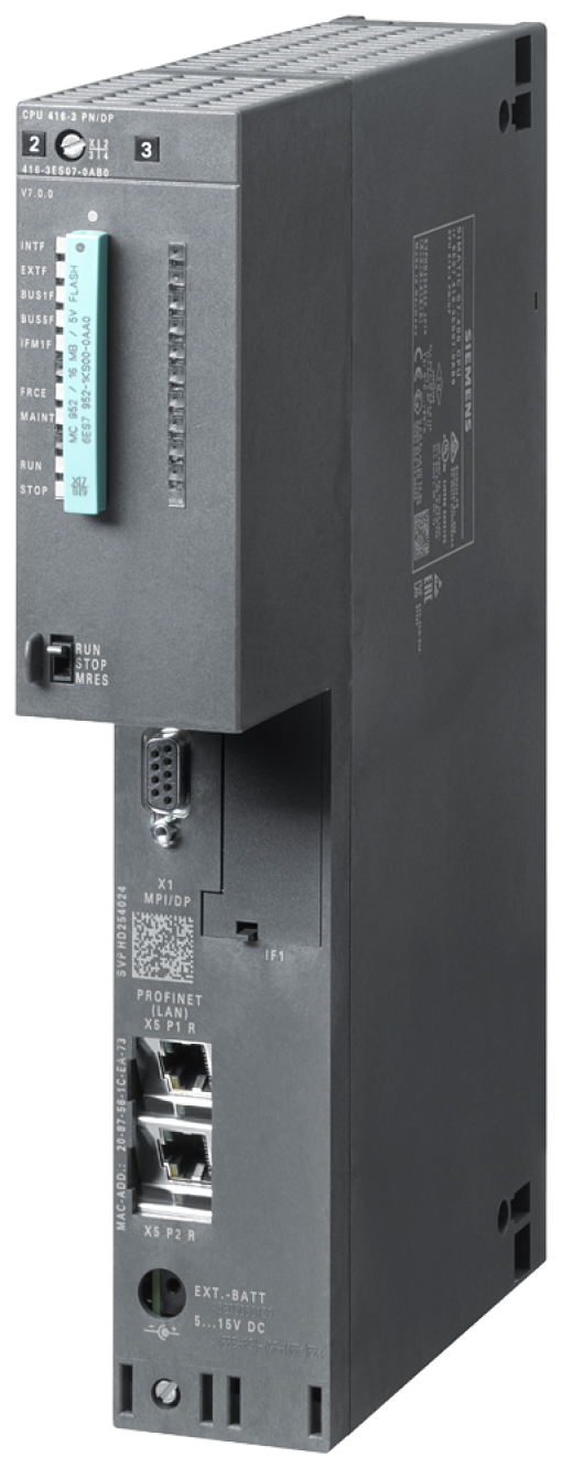 SIPLUS S7400 CPU 4163 PNDP 16 MB 25  70 C with conformal coating bas